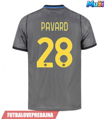 Lacne Muži Futbalové dres Inter Milan Benjamin Pavard #28 2026-27 Krátky Rukáv - Tretina